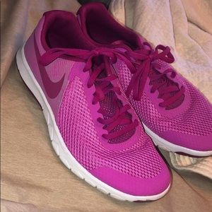Pink Nike shoes